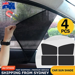 4x Magnetic Car Window Sun Shade UV Protection Front+Rear Side Window Curtain AU - Picture 1 of 11