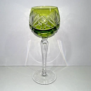 Chartreuse grün geschliffen auf klarem Kristall F.X. Nachtmann DEKOR 124 Muster Neustadt - Bild 1 von 9