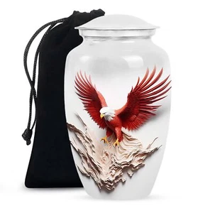 Eagle Large Urns For Human Ashes Adult Female Burial Urns For Human Ashes - Picture 1 of 7