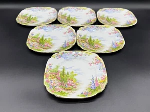 Royal Albert Kentish Rockery Bread Butter Plates (Set of 4) Bone China England - Picture 1 of 5