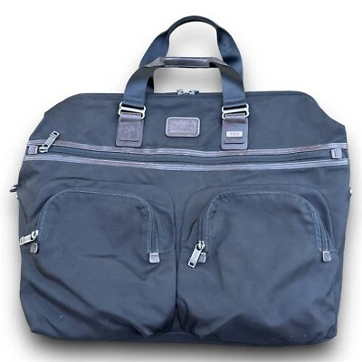 Rare TUMI Alpha Bravo Kessler Large Carry On Duffle Bag Weekend Overnight Black - Image 1 of 4
