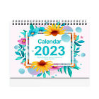 2023 Desk Calendar Floral Print Record Date 2022-2023 Standing Office Desk B