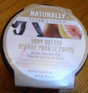 NIP- UPPER CANADA BODY BUTTER SWEET VANILLA FIG CREAM 6.4 oz. - Picture 1 of 5