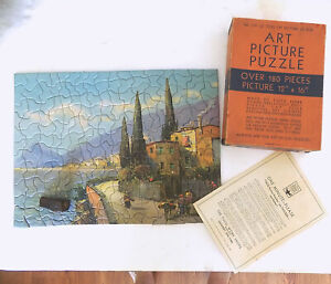 Vintage Tuco Art Picture Puzzle Old Algiers 12" x 16" Over 180 Pieces