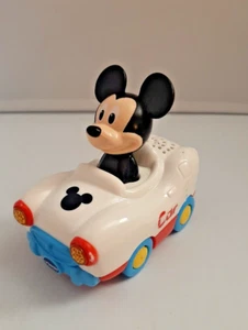 Vtech Go Go Smart Wheel Mickey Mouse White Car Toy Light Sounds - Picture 1 of 8