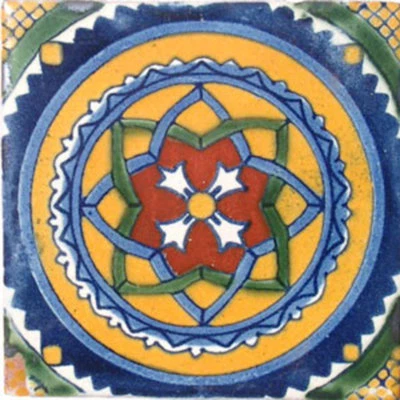 90 Mexican Tiles Talavera Ceramic Handmade Mexico #C041 - Image 1 of 2