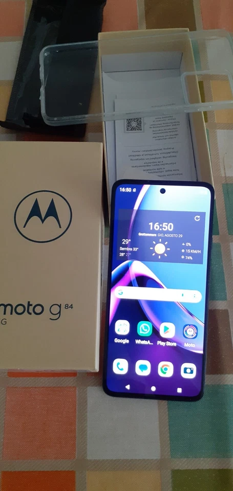 Smartphone Motorola Moto G84 5G 12/256GB Midnight Blue Dual Sim 6.5" - Immagine 1 di 1
