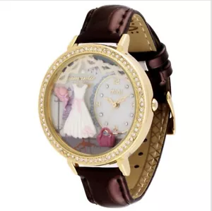 Pretty Dress Theme Fashion Watch | 3D Picture Crystal Rhinestones Woman Analog - Picture 1 of 12