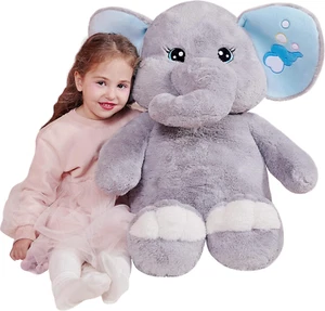 Giant Elephant Stuffed Animal Plush Toy Large 30 Cute Jumbo Soft Toys Huge Big - Picture 1 of 12