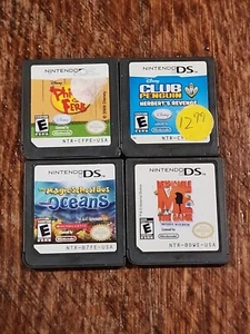 Nintendo Ds Game Lot Despicable Me Club Penquin Phineas And Ferb Magic School - Picture 1 of 7