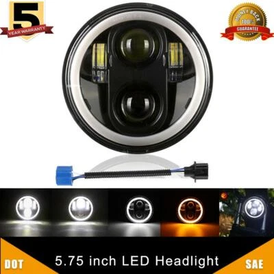 Faro LED DOT 5-3/4 5.75 moto para Yamaha V-Star XVS 650 1100 Foto 1 de 4