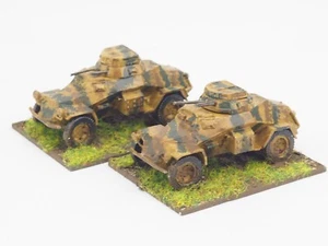 1/72 WW2 TEDESCO SDKFZ 222 CARTE CORAZZATE X 2. DIPINTO. BLU 246 - Foto 1 di 4