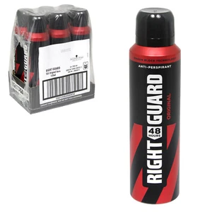 RIGHT GUARD TOTAL DEFENCE 48HR ORIGINAL ANTI-PERSPIRANT DEODORANT 150ML 6 PACK - Picture 1 of 1