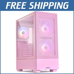 LANCOOL 205 MESH C - Stylish Pink Mid-Tower ATX Case with ARGB Fans – USB Type-C - Picture 1 of 9