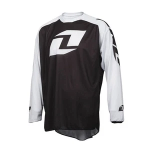 ONE INDUSTRIES VAPOR LITE ICON BLACK / WHITE MOTOCROSS MX MTB BIKE CYCLE JERSEY - Picture 1 of 3