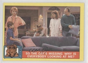 1987 Series 1 Alf So the cat's missing Why is everybody looking at me? #38 ut4