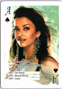 Aishwarya Rai Hollywood Movie Film Star Trading Playing Card - Picture 1 of 2