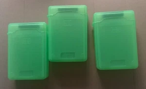 3.5inch Hard Drive IDE SATA Plastic Storage  Case, 3xGreen - Afbeelding 1 van 2