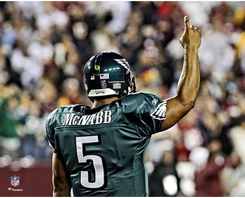 Donovan McNabb Philadelphia Eagles Unsigned Touchdown Celebration 16 x 20 Photo Cover