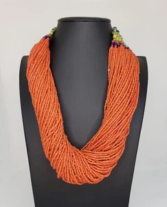 Coral multi strand necklace - Picture 1 of 4