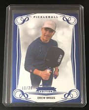 2023 Leaf Premier Edition Pickleball Blue #3 Drew Brees 11/20