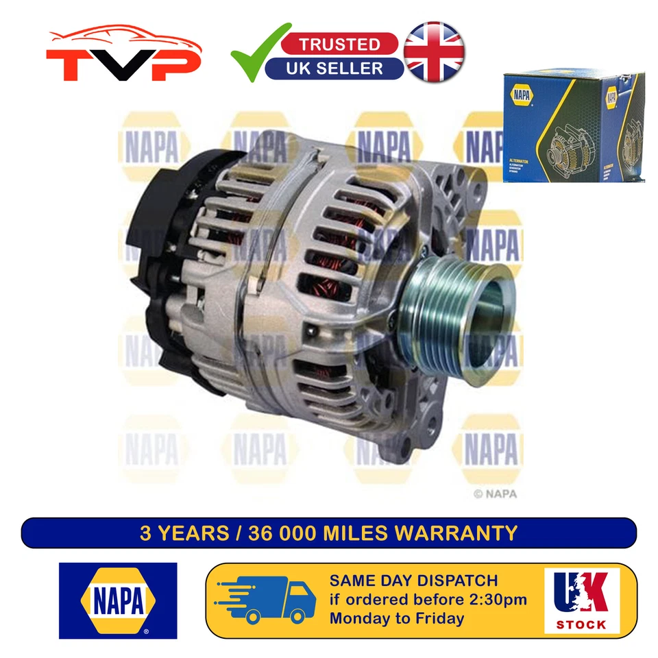 Napa Alternator For VW Jetta 2004-2010 1.6 2.0 NAL1846 - Image 1 of 1