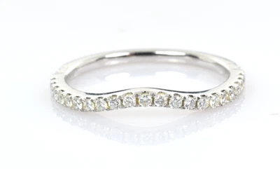 Enchanted Disney Princess Diamond Contour Wedding Band in 14K White Gold Size 7 - Image 1 of 4