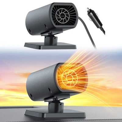 Dégivrage Voiture 220W 12V Ventilateur Chauffage Multi-Angle Débit d'Air Régl - Image 1 of 4