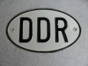 DDR KFZ SCHILD - Blech groß 14,5 x 24 cm - Länderkennzeichen - D2 - Bild 1 von 2
