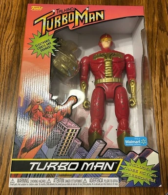Figura de acción Funko Talking Turbo Man Jingle All The Way exclusiva de Walmart 2021 Foto 1 de 4