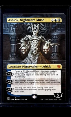MTG Magic The Gathering Theros Beyond Death Borderless 256 Ashiok Nightmare Muse - Image 1 of 2