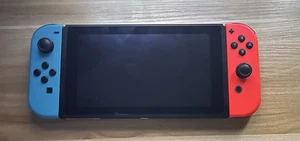 Nintendo Switch Console with Blue & Red Joy-Con (Neon Blue/Red) Genuine System - Picture 1 of 2