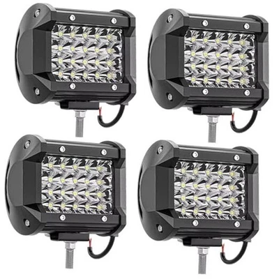 LED Pod Lights 4lNCH Light Bar 4PC 72W LED Work Light 12/24 Volt Off Road  - Image 1 of 4