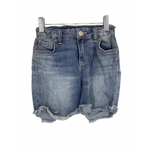 Cat & Jack Girl's Denim Midi Jean Shorts Kid's Youth Size Small 6/6X - Picture 1 of 8