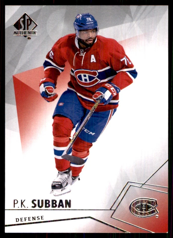 2015-16 SP Authentic P.K. Subban Montreal Canadiens #3 - Image 1 of 2