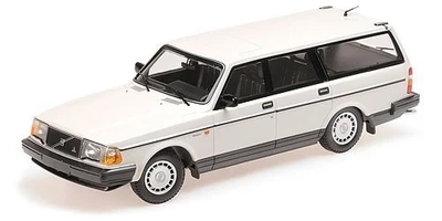 Modellino auto Minichamps 1/18 Volvo 240GL Break 1986 bianco pressofuso nuovo - Immagine 1 di 2