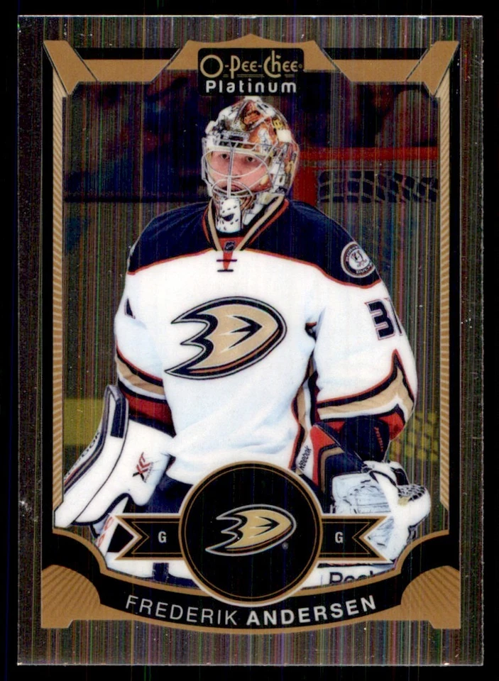 2015-16 O-Pee-Chee Platinum Frederik Andersen Anaheim Ducks #32 - Image 1 of 2