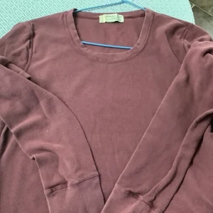 Gander Mountain womens Maroon Thermal shirt Large - Picture 1 of 5