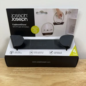 Joseph Joseph Cupboard Store - Set of 4 Pot and Pan Lid Holders Self Adhesive - Picture 1 of 8