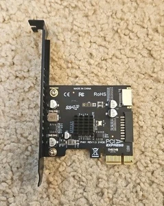 PC PCI Express Hub Adapter 19PIN PCI-E na USB 3.0 Typ C Adapter panelu przedniego - Zdjęcie 1 z 4