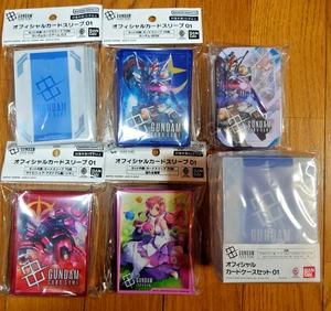 Juego de Cartas Gundam Funda de Cartas Oficial 01 Estuche de Cartas 01 Juego de Dados de Contador 01 Japón - Imagen 1 de 4