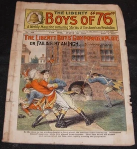 Liberty Boys Of "76" 504,August 26,1910,American Revolution,vintage 5 cents pulp - Picture 1 of 2