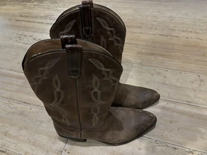 HH Brown Double H Cowboy Western Braun Leder Stiefel Herren Größe 11 " - Bild 1 von 5