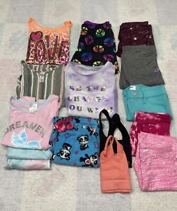 Lot of Girls Clothes Size 10, 10/12 Champion Justice Old Navy