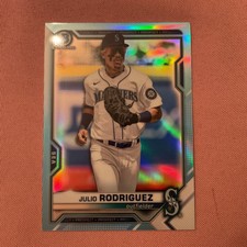 2021 Bowman Chrome Sky Blue Refractor Julio Rodriguez Rookie SEATTLE MARINERS