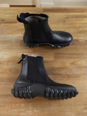MARNI Negro Suela Gruesa Cuero Chelsea Botines Talla 11/41 Auténticos Foto 1 de 4