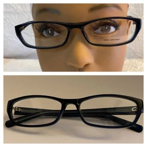 WP 1017 BL Womens Eyeglasses Frames Black Rectangular Full Rim 53-15-135 - Picture 1 of 14