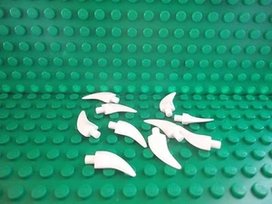 Lego 10 Blanco Barba Grande Cuerno Garra NUEVO - Imagen 1 de 1