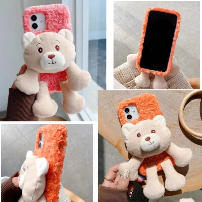 Cute Cover Fur Fluffy Soft Phone Case For iPhone 13 Pro Max 12 11 XR XS Max - Image 1 of 4