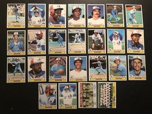 1979 Topps MONTREAL EXPOS Complete Set GARY CARTER Ellis VALENTINE Larry PARRISH
